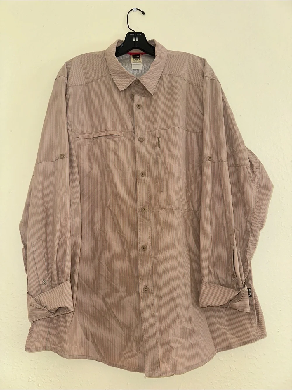 Men's Lightweight Button-Up Jacket - Dusty Rose EUC